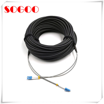 Outdoor CPRI armored branch fiber optic cable CPRI duplex patch cords with LC for telecom