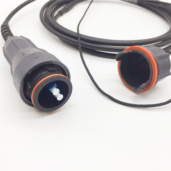Tactical fiber cables with Waterproof PDLC / ODC connectors , CPRI patch cord for RRU