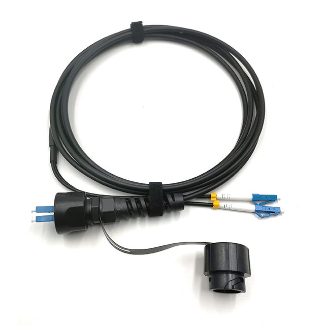 ODVA BBU/RRU Fiber Patch Cable for CPRI Application, with Compact RRU/BBU Helix Cover Duplex LC Connectors