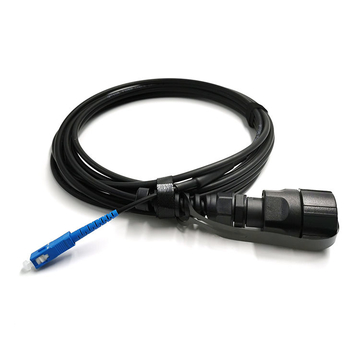 Outdoor waterproof Tactical fiber cable with SMF ODVA MPO MTP Connector